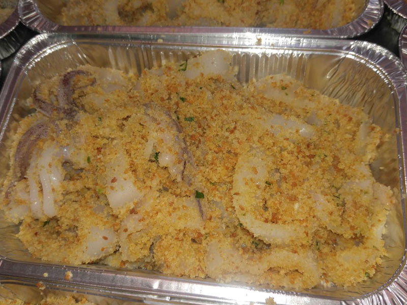 Calamari panati